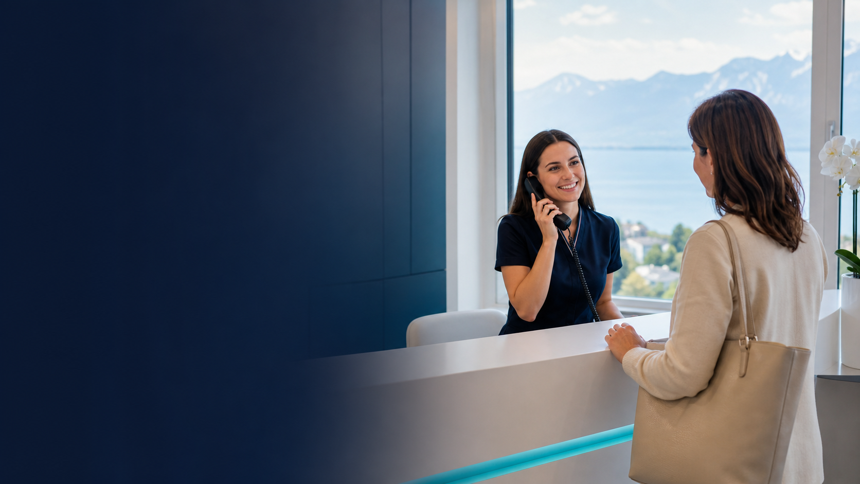 Telephone reception and dental appointment booking in Montreux